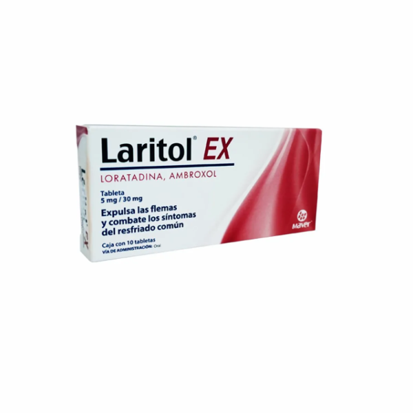 Laritol Ex Tabs Loratadina Ambroxol Distribuidora Disa