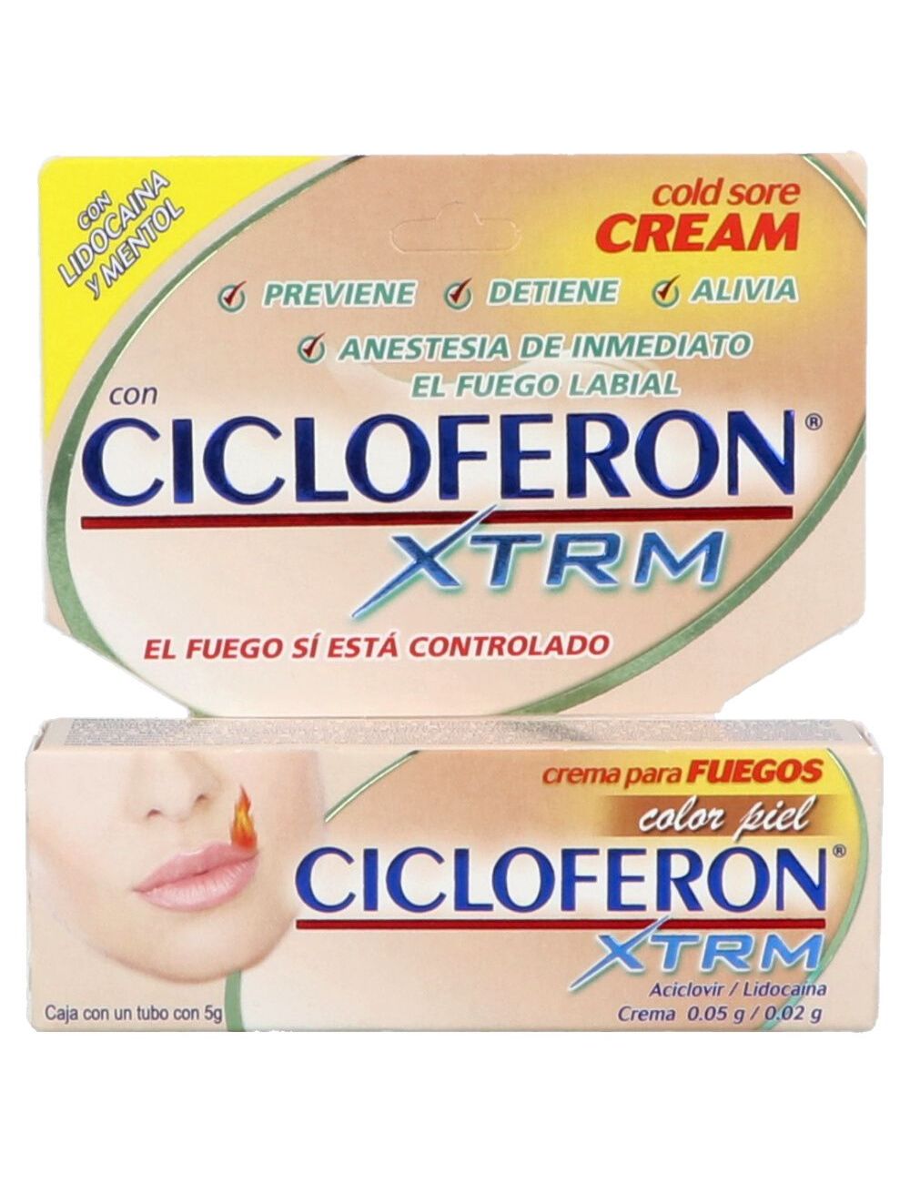 Cicloferon Xtrm Aciclovir Color Piel G Distribuidora Disa