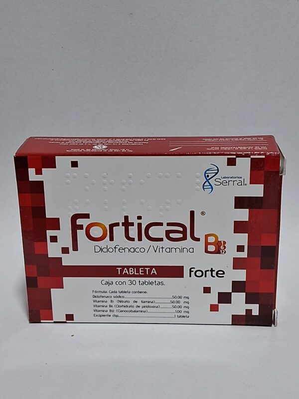 FORTICAL FORTE DICLOFENACO/VITAMINA B1/B6/B12 7501258205085 ...