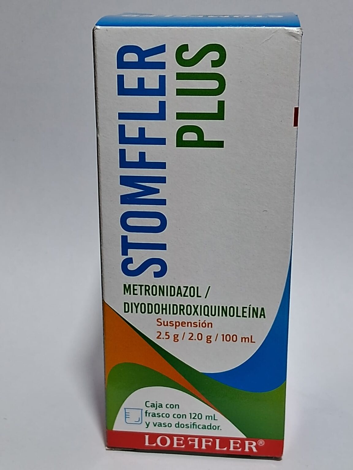 STOMFFLER PLUS METRONIDAZOL/DIYODOHIDROXIQUINOLEINA SUSP 2.5G/2.0G ...