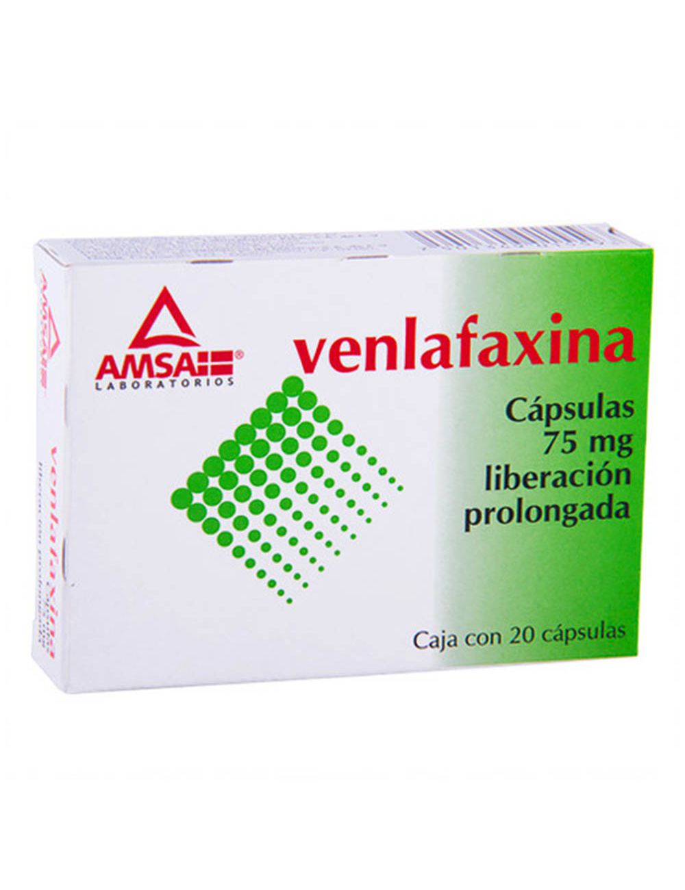 VENLAFAXINA 75MG C/20 CAPS AMSA 7501349025530 – Distribuidora DISA